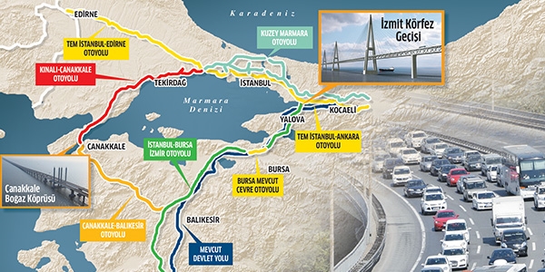 İstanbul-Çanakkale-Balıkesir Otoyol Projesinin ÇED Raporu Onaylandı