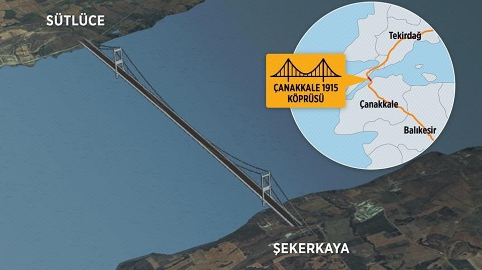 Çanakkale Köprüsü'nün İhalesi 26 Ocak'ta