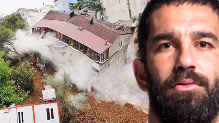 Arda Turan'ın Otel İnşaatının Yanındaki Bina Çöktü