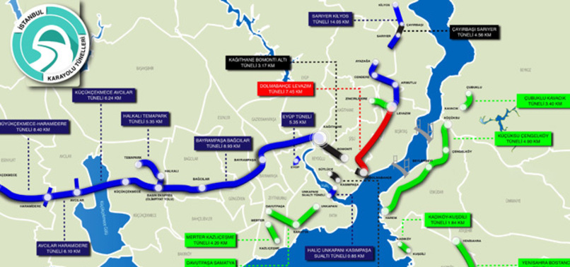 İstanbul'a 16 Yeni Tünel İnşa Ediliyor
