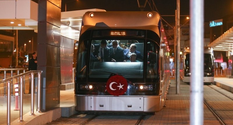 Antalya Tramvay Hattı Açıldı