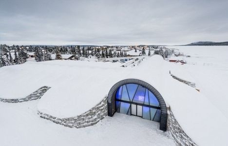 İsveç'te Buzdan Lüks Otel Yapıldı!