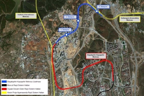Kayaşehir Fenertepe Metro Projesi Geliyor