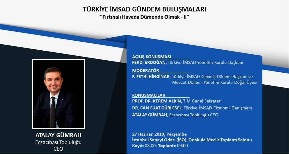Türkiye İMSAD Gündem Buluşmaları 27 Haziran'da