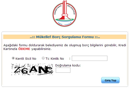 Karşıyaka Belediyesi emlak vergisi sorgulama? Karşıyaka Belediyesi emlak borcu ödeme? Karşıyaka Belediyesi emlak borcu sorgulama?