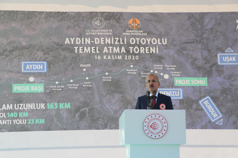 Aydın-Denizli Otoyolunun Temeli Atıldı