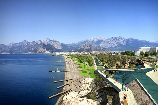 Konyaaltı Sahilini Antalya Büyükşehir Belediyesi Yapacak