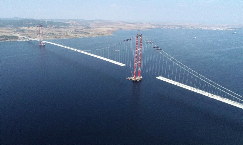 Çanakkale Köprüsünde Son Çalışmalar Yapılıyor