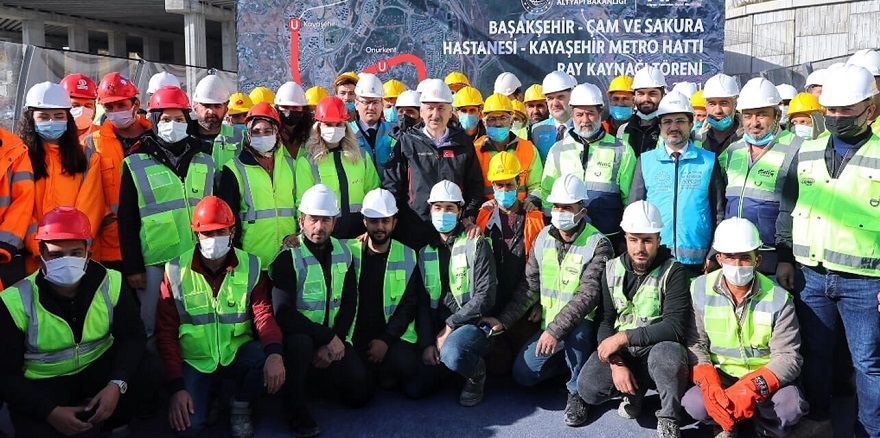 Başakşehir-Kayaşehir Metrosunun Yüzde 72'si Tamamlandı