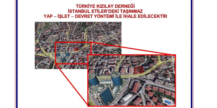 Kızılay İstanbul'daki Taşınmazı için Yap İşlet Devret Modeliyle  İhale Yapacak