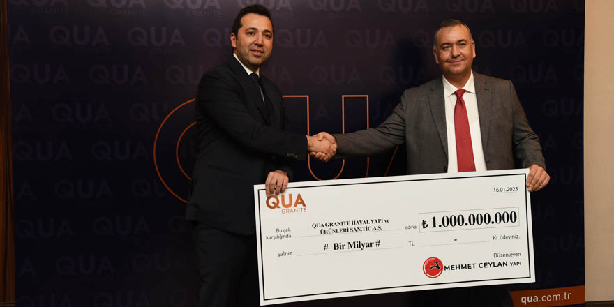 Qua Granite ve Mehmet Ceylan'dan 1 Milyar TL'lik Satış Sözleşmesi