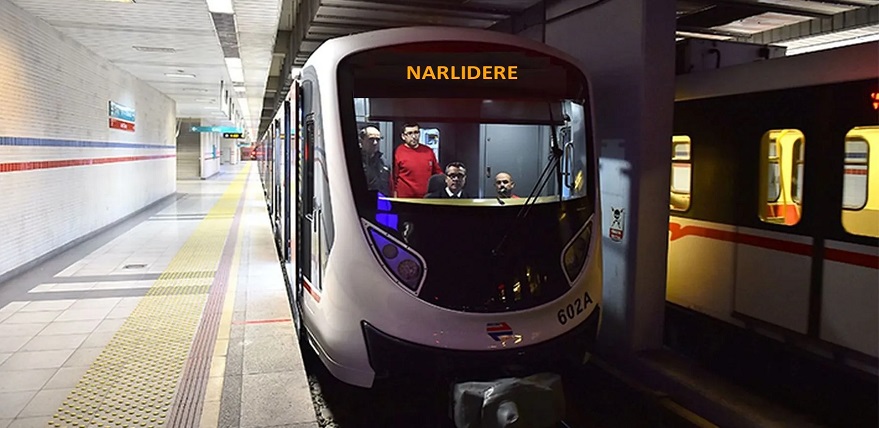 Narlıdere Metrosunda İlk Tren Raylara İndi