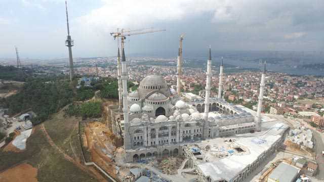 Çamlıca Camisi'nin Kaba İnşaatı Bitti