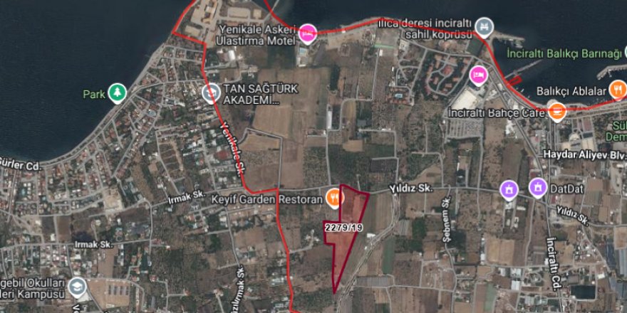 İnciraltı’nda 874 milyon TL’lik arazi satışa çıkıyor
