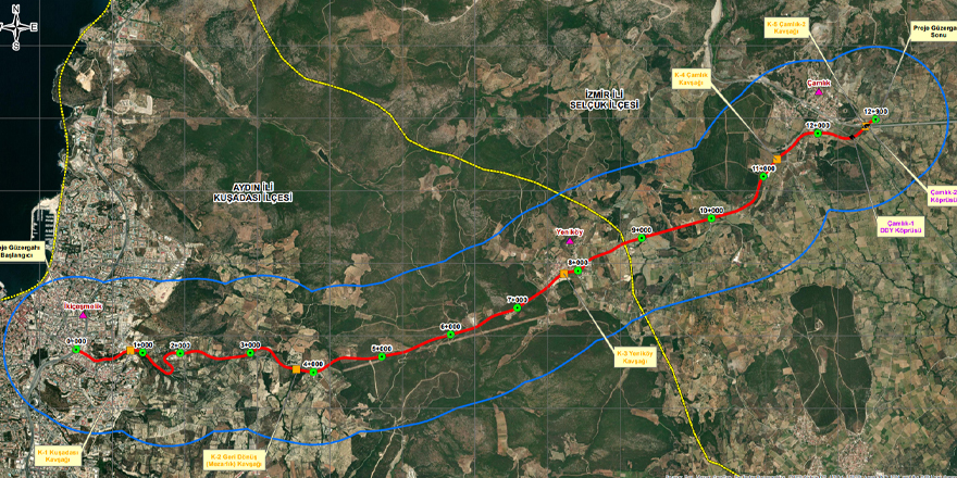 Selçuk ile Kuşadası Arasına 3,5 Milyar TL Yatırımla Yeni Yol Yapılacak