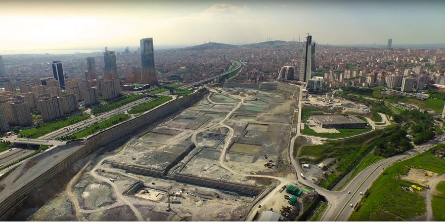 İstanbul Finans Merkezinde Binaların Temeli Atılıyor