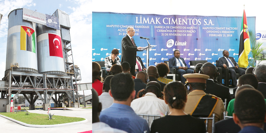 Limak’ın Mozambik’teki 50 Milyon Dolarlık Çimento Fabrikası Açıldı