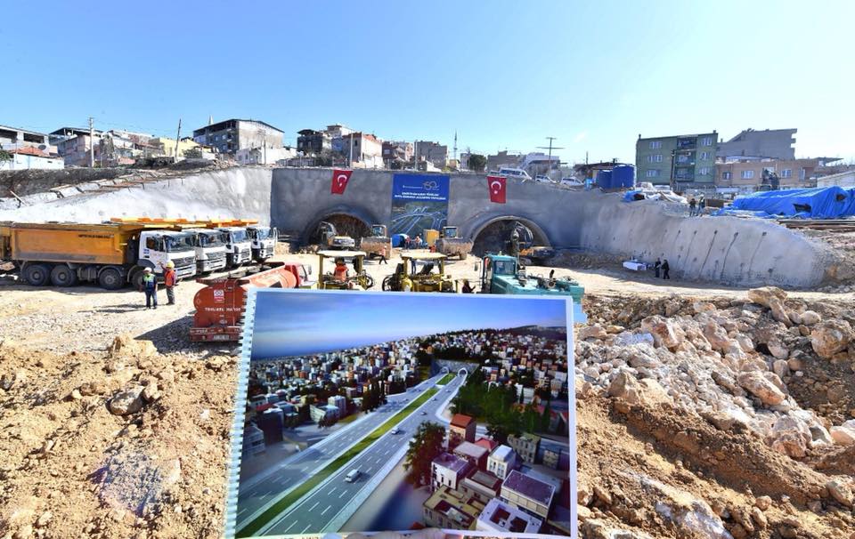 Buca-Bornova Tünelinde İnşaat Başladı