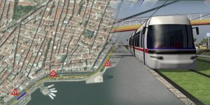 Alaybey'de Tramvay Hattı İnşaatı Başladı