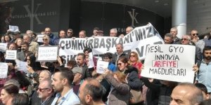 İnnovia 4 Mağdurları Yeşil Holding Önünde Eylem Yaptı