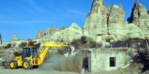 Kapadokya'da 5 Ayda 101 Kaçak Yapı Yıkıldı