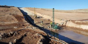 Afyonkarahisar Sandıklı Ekinhisar Göletinde Çalışmalar Devam Ediyor