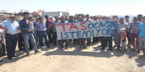 Köylüler 4 Yıl Sonra Yeniden Açılan Taş Ocağını Protesto Etti