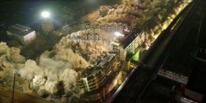 Çin'deki 19 Bina 5 Ton Patlayıcıyla Yıkıldı