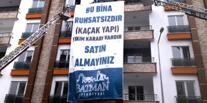 Belediye Kaçak Yapıları Teşhir Etti