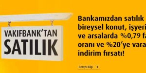 Vakıfbank'tan Yüzde 20 İndirimle Konut Satışı