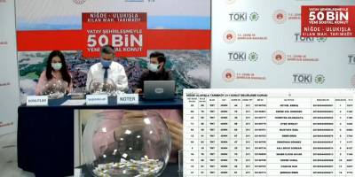 TOKİ Niğde Ulukışla Kura Sonuçları