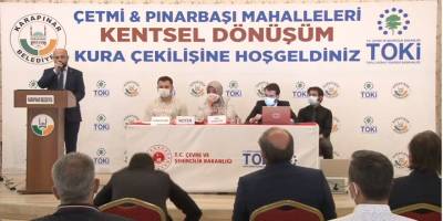 Konya Çetmi ve Pınarbaşı Kentsel Dönüşüm Kura Sonucu