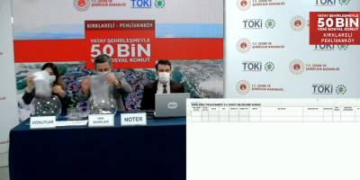 TOKİ Kırklareli Pehlivanköy Kura Sonuçları