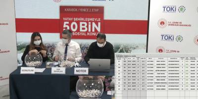 TOKİ Karabük Yenice 2. Etap Kura Sonuçları