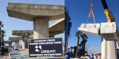 Ümsan İnşaat Alsancak Viyadüklerini 1 Ayda Kaldıracak