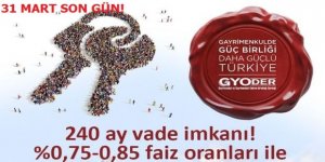 GYODER 20 Yıl Vadeli Konut Kampanyalı 117 Proje
