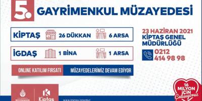 KİPTAŞ 5. Gayrimenkul Müzayedesi 23 Haziran'da