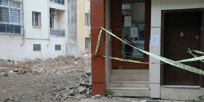 Karşıyaka'daki Temel Kazısında Kayma Olan 2 Binaya Halen Girilemiyor!