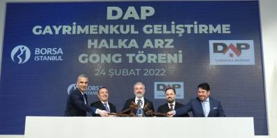 Dap Gayrimenkul Borsa'da İşlem Görmeye Başladı
