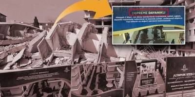 Depreme Dayanıklı Reklamıyla Satışa Sunuldu, İnşaatı Bitmeden Yıkıldı