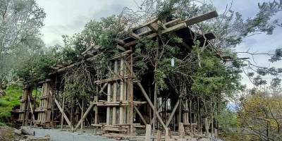 Bodrum'da Kaçak İnşaatı Böyle Gizlemeye Çalıştılar