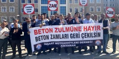 Müteahhitler Hazır Beton Zammını Protesto Etti