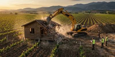 Tarım Arazilerindeki Kaçak Yapılar Yıkılıyor