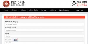 Keçiören Belediyesi emlak vergisi sorgulama? Keçiören Belediyesi emlak borcu ödeme? Keçiören Belediyesi emlak borcu sorgulama?